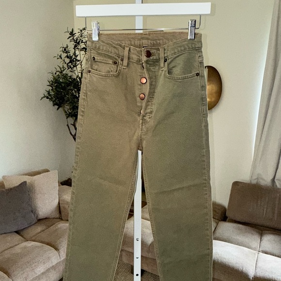 Re/Done Olive 90’s high rise loose fit - Picture 1 of 7